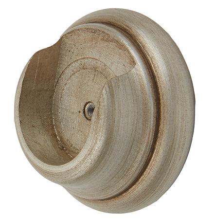 Modern Country Pole Recess Bracket 45mm, 55mm, Satin Silver