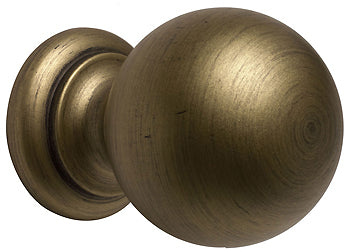 Modern Country Ball Finial 45mm, 55mm, Gold Black