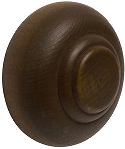 Modern Country Button Finial 45mm, 55mm, Dark Oak