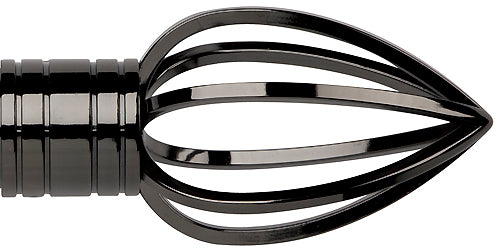 Galleria Metals 35mm Finial Black Nickel Caged Spear
