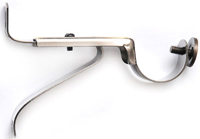 Renaissance Orbit 28mm Metal Adjustable Curtain Pole Brackets, Titanium