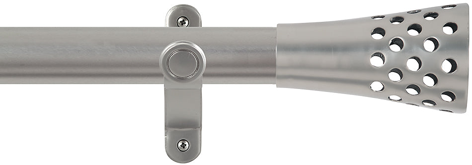 Renaissance Spectrum 35mm Eyelet Curtain Pole Titanium, Trumpet