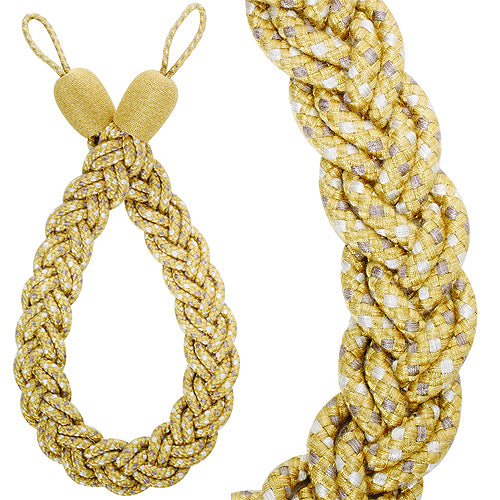 Hallis Highland Rope Tieback Embrace Gold