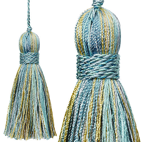 Hallis Highland Key Tassel Aqua