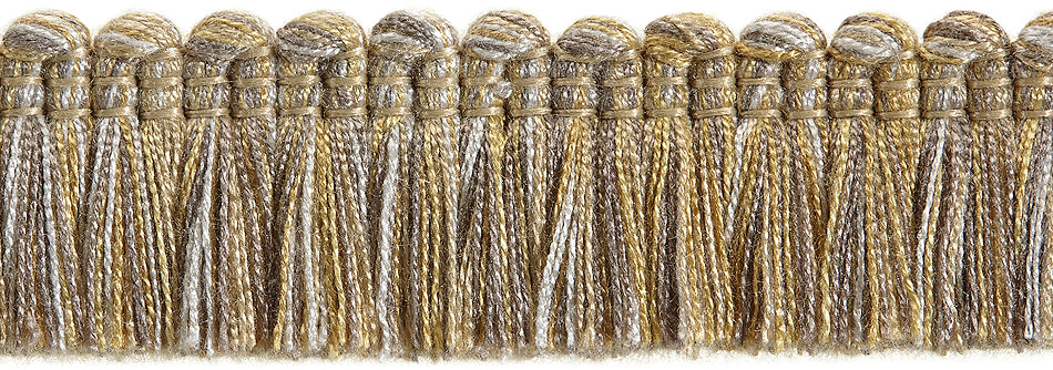 Hallis Highland Ruche Fringe Trimming Gold