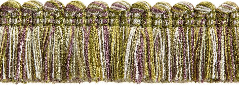 Hallis Highland Ruche Fringe Trimming Bramble