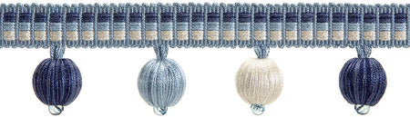 Hallis Highland Ball Tassel Trimming Bluebird