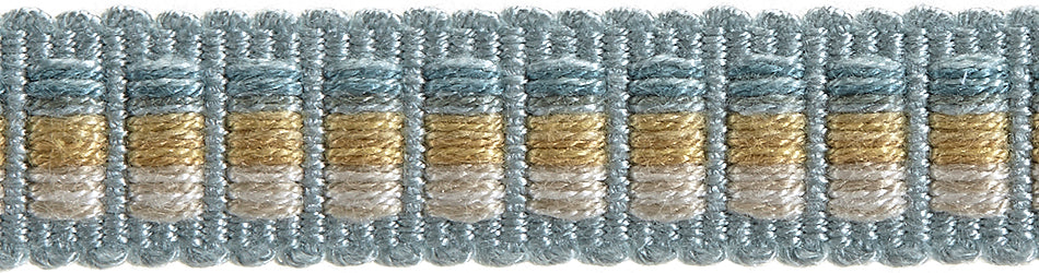 Hallis Highland Narrow Braid Trimming Aqua