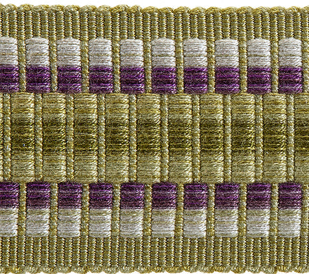 Hallis Highland Wide Braid Trimming Bramble