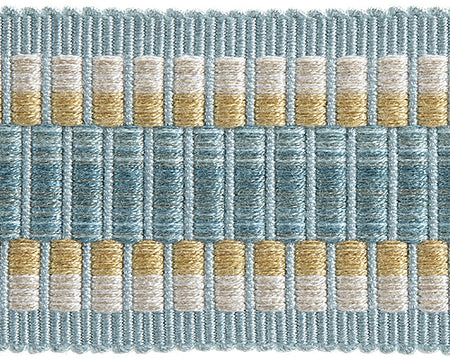 Hallis Highland Wide Braid Trimming Aqua