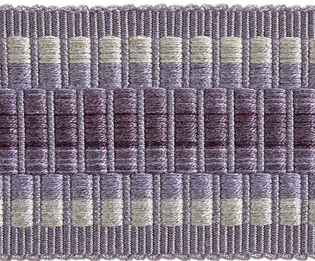 Hallis Highland Wide Braid Trimming Thistle