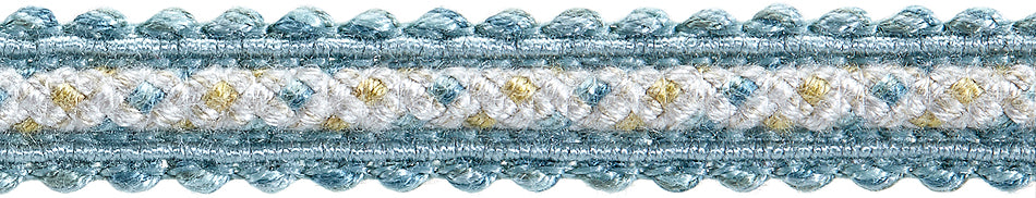 Hallis Highland Gimp Braid Trimming Aqua