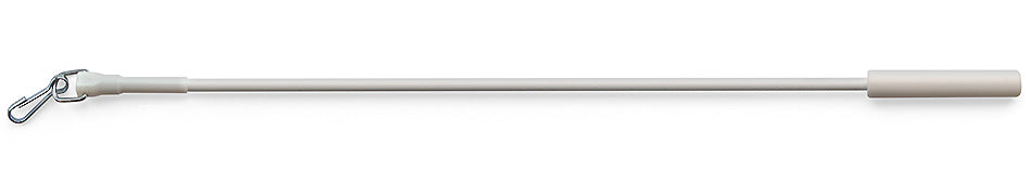 Renaissance Style Metal Draw Rod, White