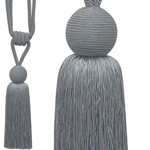 Jones Orb Rope Tieback, Silver Grey