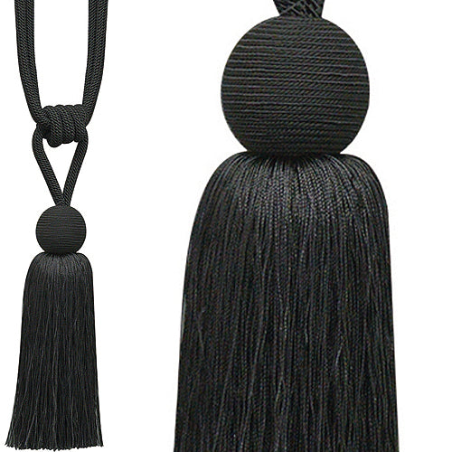 Jones Orb Rope Tieback, Blackened Pewter