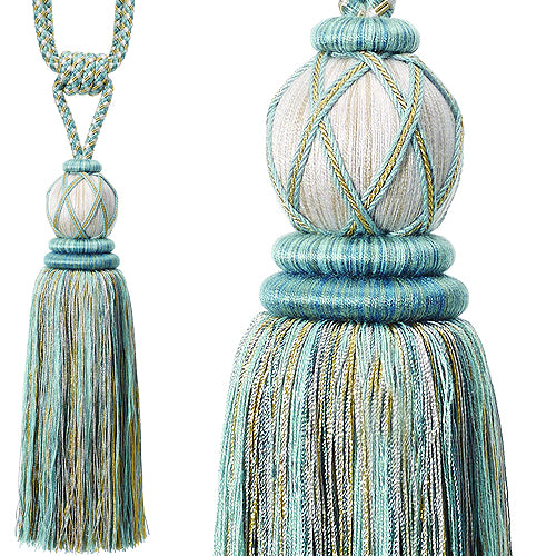 Hallis Highland Large Rope Tieback Aqua