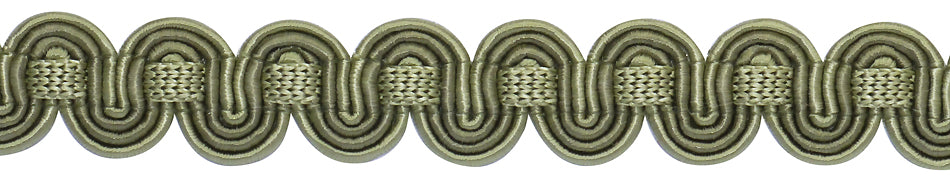 Hallis Chelsea Trimming Scroll Gimp Braid Sage