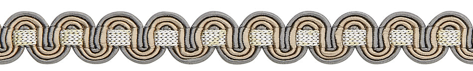 Hallis Chelsea Trimming Scroll Gimp Braid Fudge