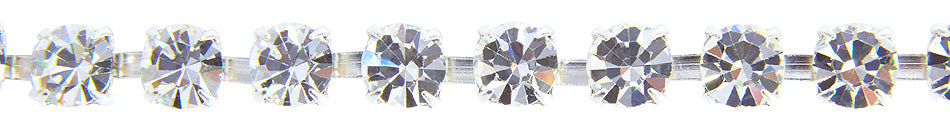 Hallis Bijou Crystal Trimming 6mm Silver