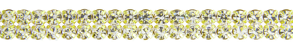 Hallis Bijou Crystal Trimming 10mm Gold