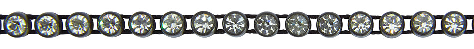 Hallis Bijou Crystal Trimming 4mm Black