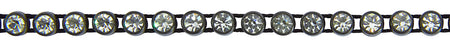 Hallis Bijou Crystal Trimming 4mm Black