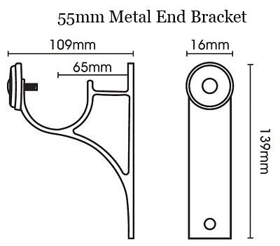 Modern Country 45mm, 55mm Corded Pole, Pearl, Ribbed Ball
