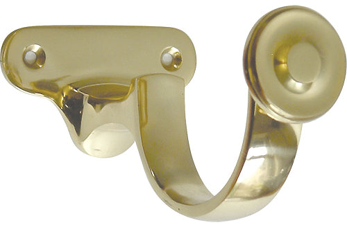 Modern Country Pole Metal Centre Bracket 45mm, 55mm, Brass