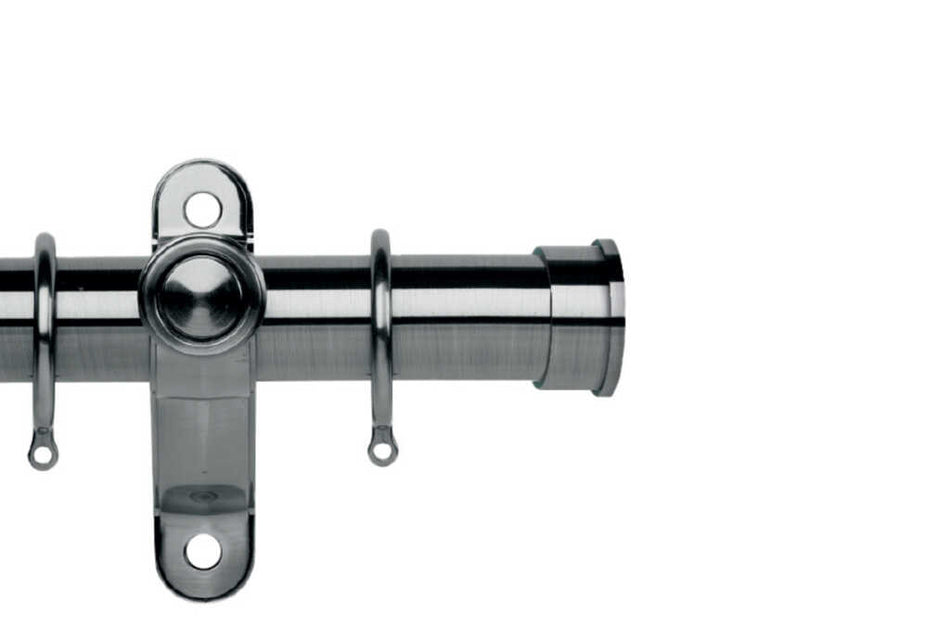 Galleria Metals 50mm Pole Brushed Silver End Cap