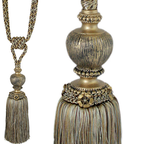 Jones Florentine Rope Tieback Large, Bronze