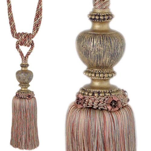 Jones Florentine Rope Tieback Large, Terracotta