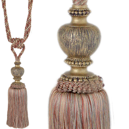 Jones Florentine Rope Tieback Medium, Terracotta