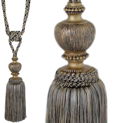 Jones Florentine Rope Tieback Medium, Mushroom