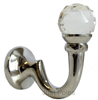 Jones Tassel Hook Opera Crystal/Chrome