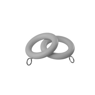 Speedy Woodland 28mm Wood Curtain Pole Rings Urban Grey