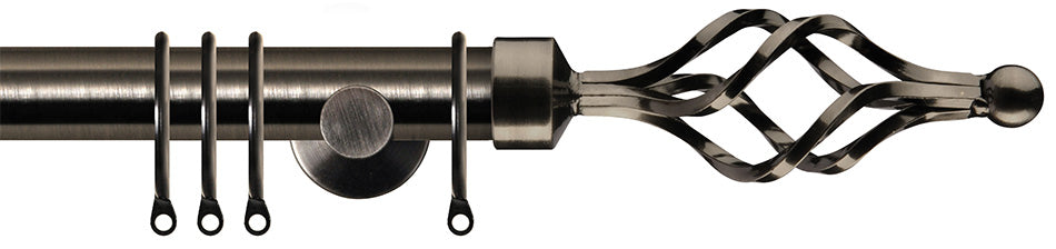 Renaissance Dimensions 28mm Contemporary Pole Gun Metal, Long Basket