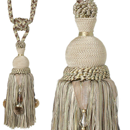 Jones Interlude Rope Tieback Beaded, Orange