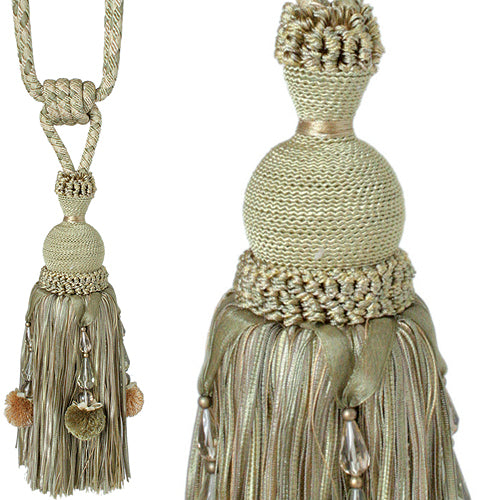 Jones Interlude Rope Tieback Beaded, Verde