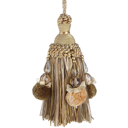 Jones Rope Key Tassel Interlude Beaded, Verde