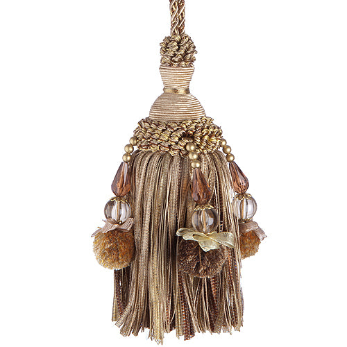 Jones Rope Key Tassel Interlude Beaded, Orange