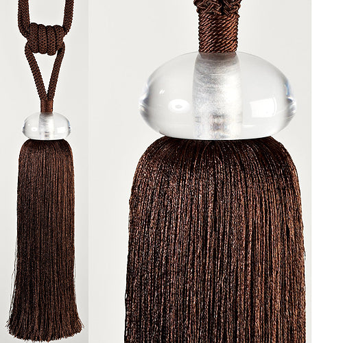 Hallis Sonata Rope Tieback, Crystal, Chocolate