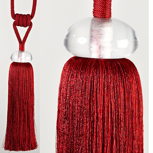 Hallis Sonata Rope Tieback, Crystal, Red