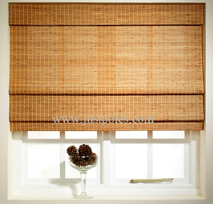 Sunlover Bamboo Roman Blind, Oak