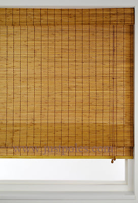 Sunlover Bamboo Roman Blind, Teak