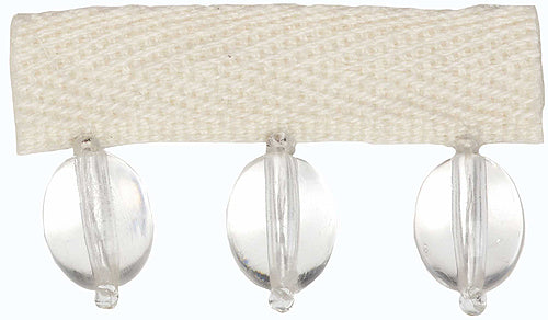 Hallis B`dazzle Trimming Oval Beads Clear