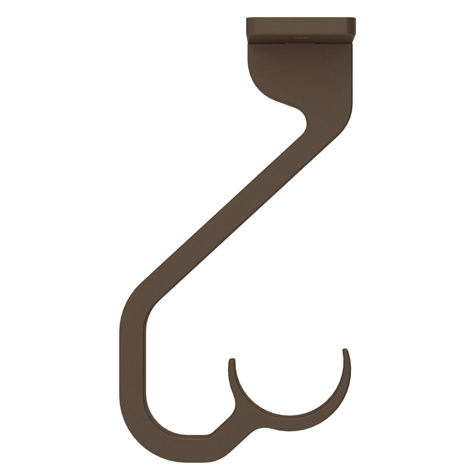 Arc 25mm Metal Ceiling Passing Bracket, Mocha