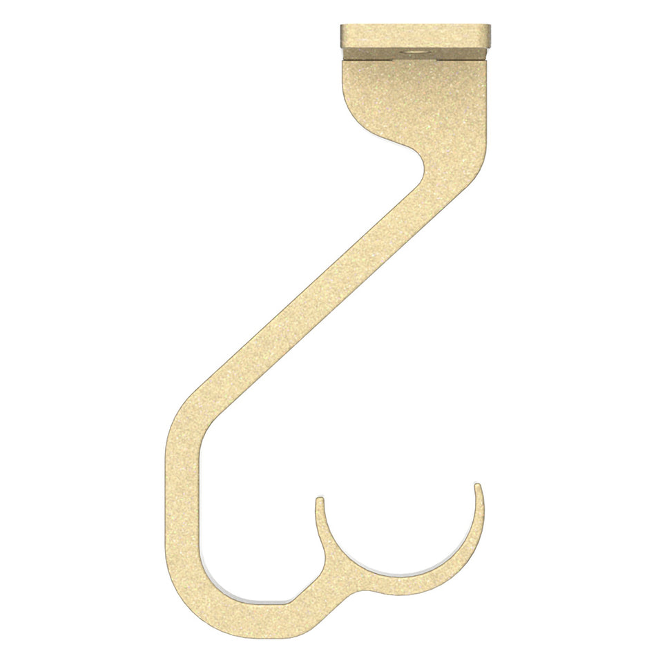 Arc 25mm Metal Ceiling Passing Bracket, Soft Brass