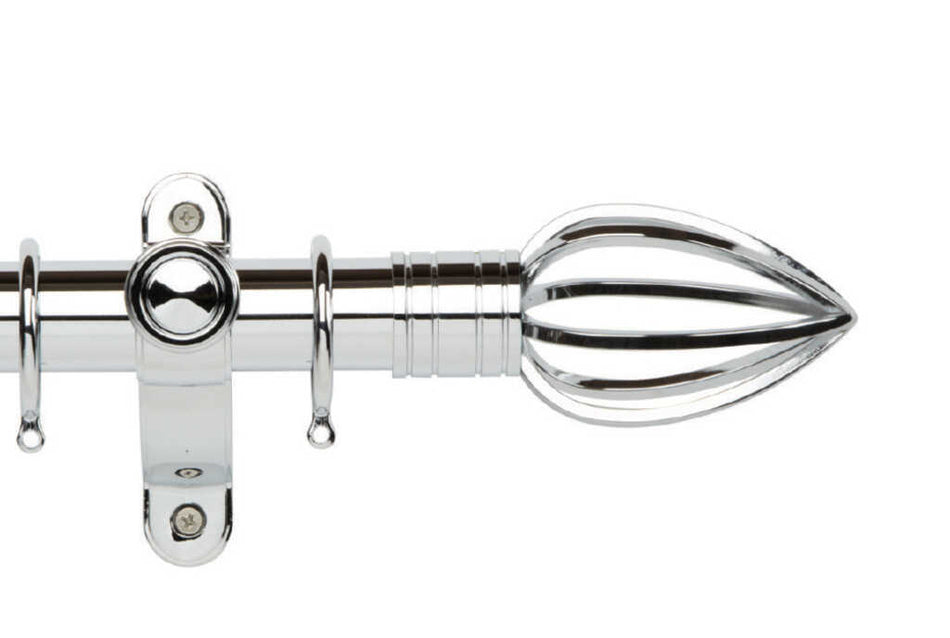 Galleria Metals 35mm Pole Chrome Caged Spear