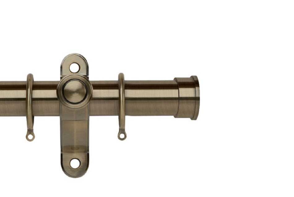 Galleria Metals 35mm Pole Burnished Brass End Cap