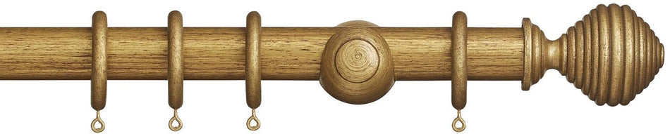 Museum 35mm & 45mm Antique Gilt Pole Dune Finial